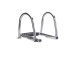 Boarding ladder telescopic with handrail