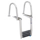 Boarding ladder telescopic with handrail