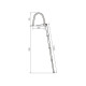 Boarding ladder telescopic with handrail