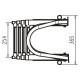 Boarding ladder telescopic with handrail