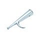 Boat hook chrome plated brass