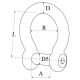 Bow shackle hexagon socket head