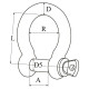 Bow shackles - eye bolt