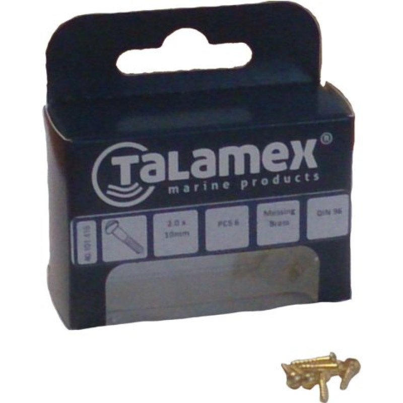 Brass wood screw counter raised head DIN 96