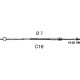 C16 Engine control cable