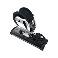 Car sliderod with genua sheave and control sheave