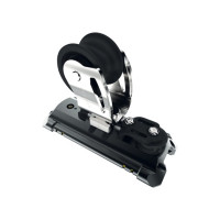 Car with genua sheave and control sheave