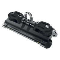 Car with shackle and 2 control sheaves