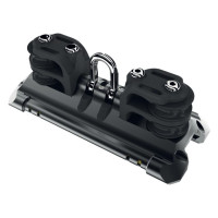 Car with shackle and 4 control sheaves