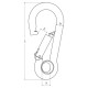 Carbine hooks classic with eye