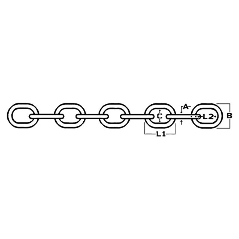Chain - Short link Grade 30 (G30)