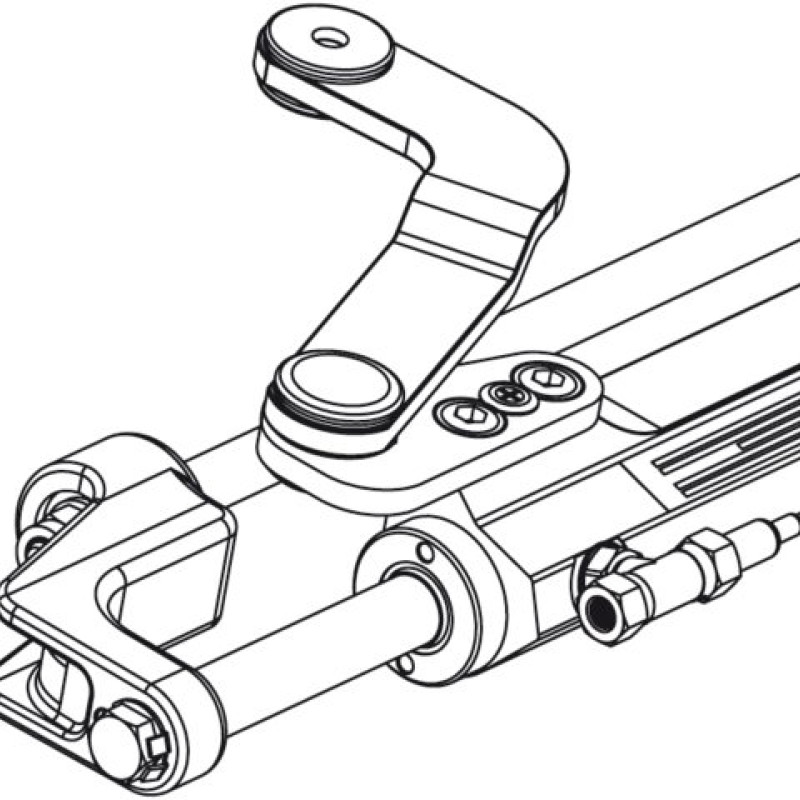 Cylinders front mount for Outboard steering systems UC128-OBF