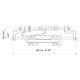 Cylinders front mount for Outboard steering systems UC128-OBF