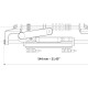 Cylinders front mount for Outboard steering systems UC128-OBF