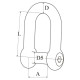 D-shackle hexagon socket head