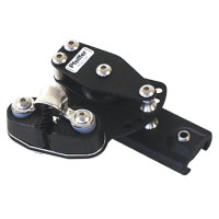 End stop with 2 sheave and cleat