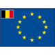 European flag (with small Belgian flag)