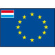 European flag (with small Dutch flag)