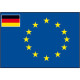 European flag (with small German flag)