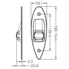 Flushmount LED navigation lights