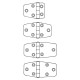 Hinges high polished