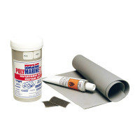Inflatable boat repair kit - grey
