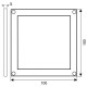 LED Construction Downlight Square