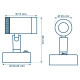 LED Reading lamp with dimmer