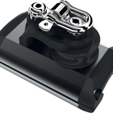 Mid track with shackle and control sheave