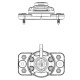 Mounting base for accessories