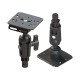Mounting plate with ball joint for fishfinders up to 7 inches