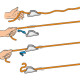 Open cleats for ropes 1-6mm