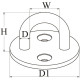 Pad eyes round
