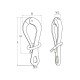 Pelican hook with eye