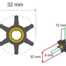 Pleasure boat impellers