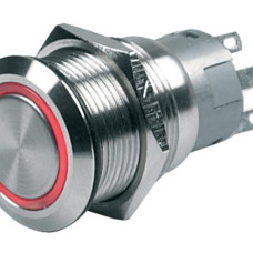 Push switch with lighting