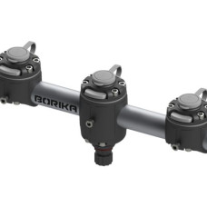 Round rail with 3 mounting bases 350mm