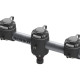 Round rail with 3 mounting bases 350mm