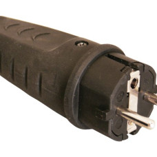 Rubber plug and socket