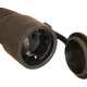 Rubber plug and socket