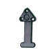 Rudder locking clip