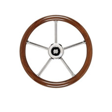 STEERING WHEEL MAHOGANY/SS V30