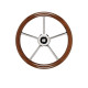 STEERING WHEEL MAHOGANY/SS V30