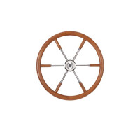 STEERING WHEEL TEAK/SS V84