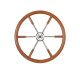 STEERING WHEEL TEAK/SS V84