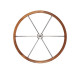 STEERING WHEEL TEAK/SS V86