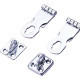 Safety hasps and staples
