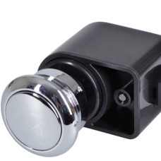 Self-latching push button cabinet latches