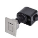 Self-latching push button cabinet latches
