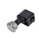 Self-latching push button cabinet latches